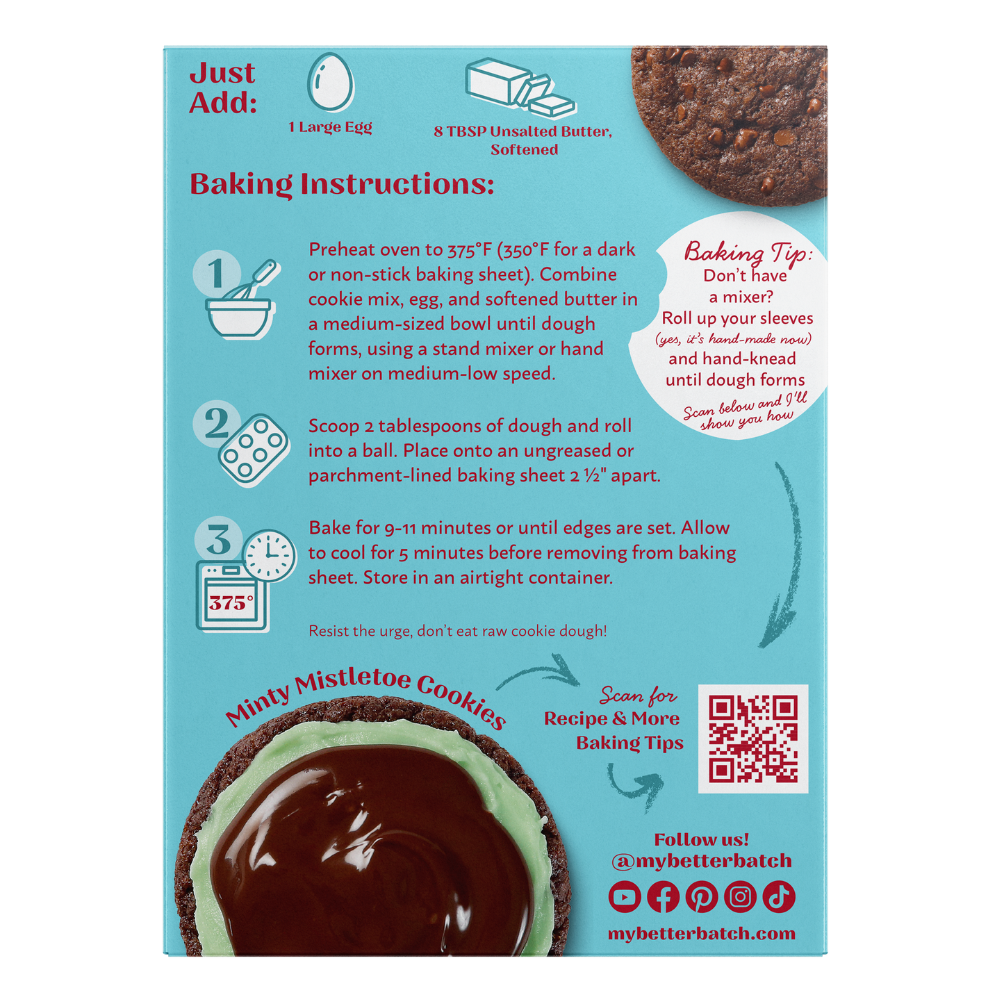 Chocolate Peppermint Cookie Mix