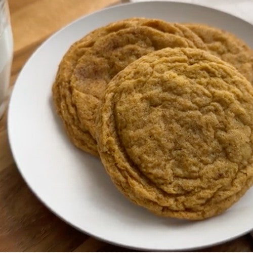 Caramel-Filled Pumpkin Snickerdoodles