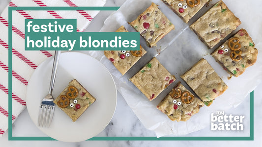 Festive Holiday Blondies